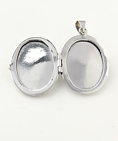 Luxury madonna .925 silver locket open without pictures