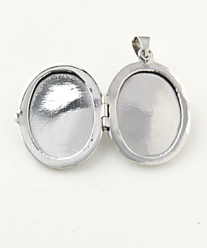 Luxury madonna .925 silver locket open without pictures