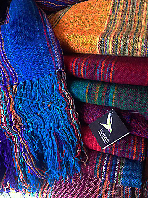 Handwoven wool shawl scarf colors