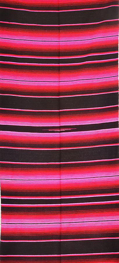 sarape saltillo Mexican striped blanket sombra fuschia
