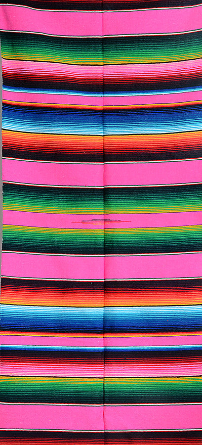 sarape saltillo Mexican striped blanket traditional pink